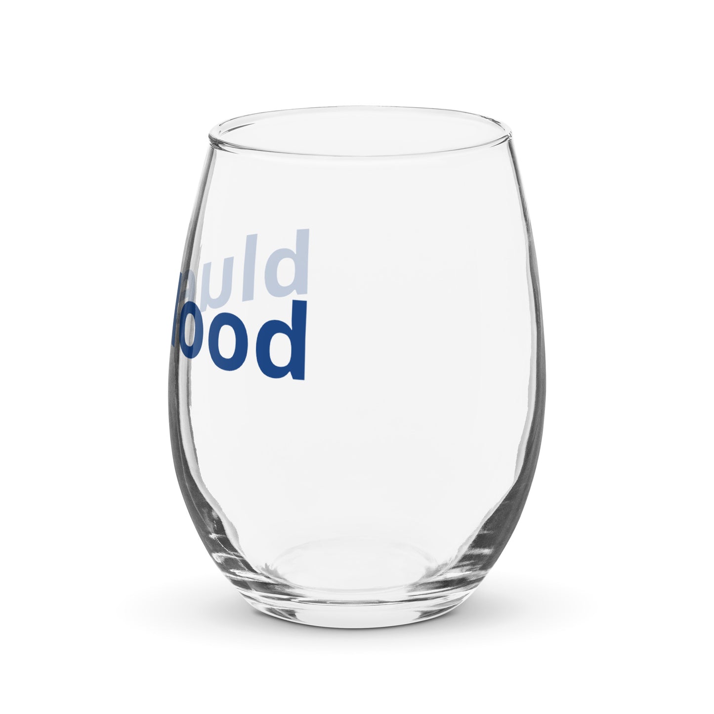 Stemless wine glass