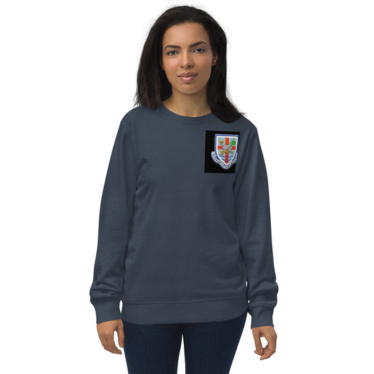 Unisex organic sweatshirt:  see disclaimer on size